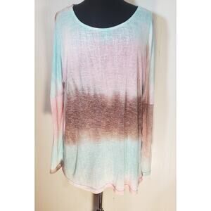UMGEE Cotton blend small multicolored long sleeve blouse